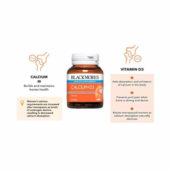 Blackmores Calcium+D3 Tablets
