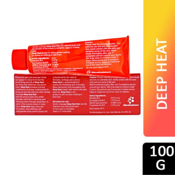 Deep Heat Rub Fast Relief 100G price in BD (pordeshi.com)