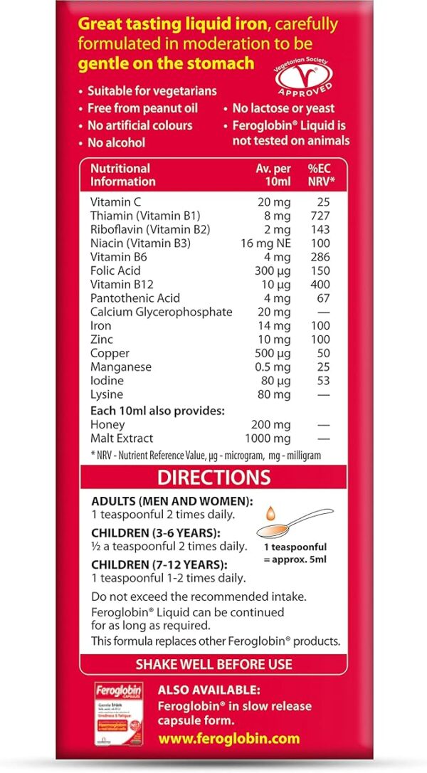 Vitabiotics Feroglobin Liquid - Image 3