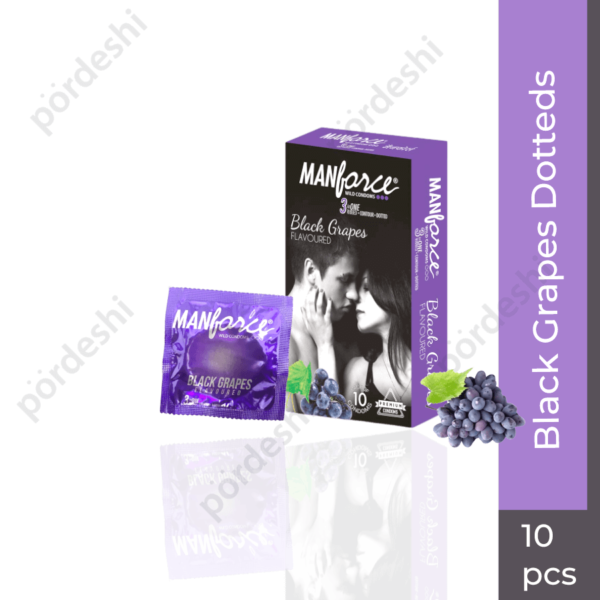 Manforce Black Grapes Dotteds condom price in Bangladesh