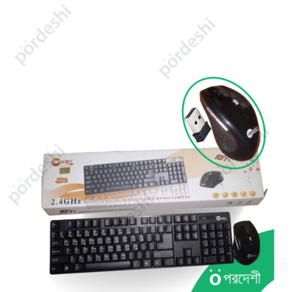 JEWAY JK-8223 Wireless Keyboard Mouse Combos price in Bangladesh