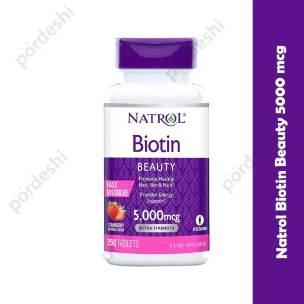 Natrol Biotin Beauty 5000 mcg price in BD