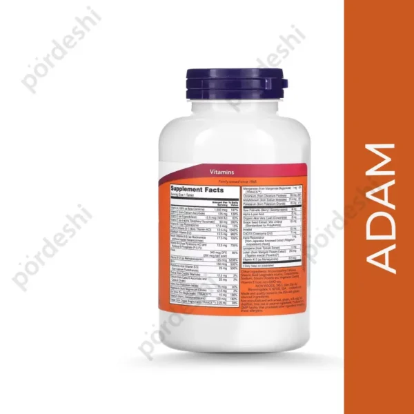 Now ADAM Men’s Multiple Vitamin Tablets price in BD
