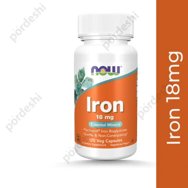Now Iron 18 mg Veg Capsules price in Bangladesh
