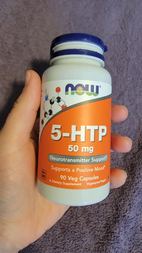 Now 5-HTP (50 mg) – 30 veg capsules - Image 2