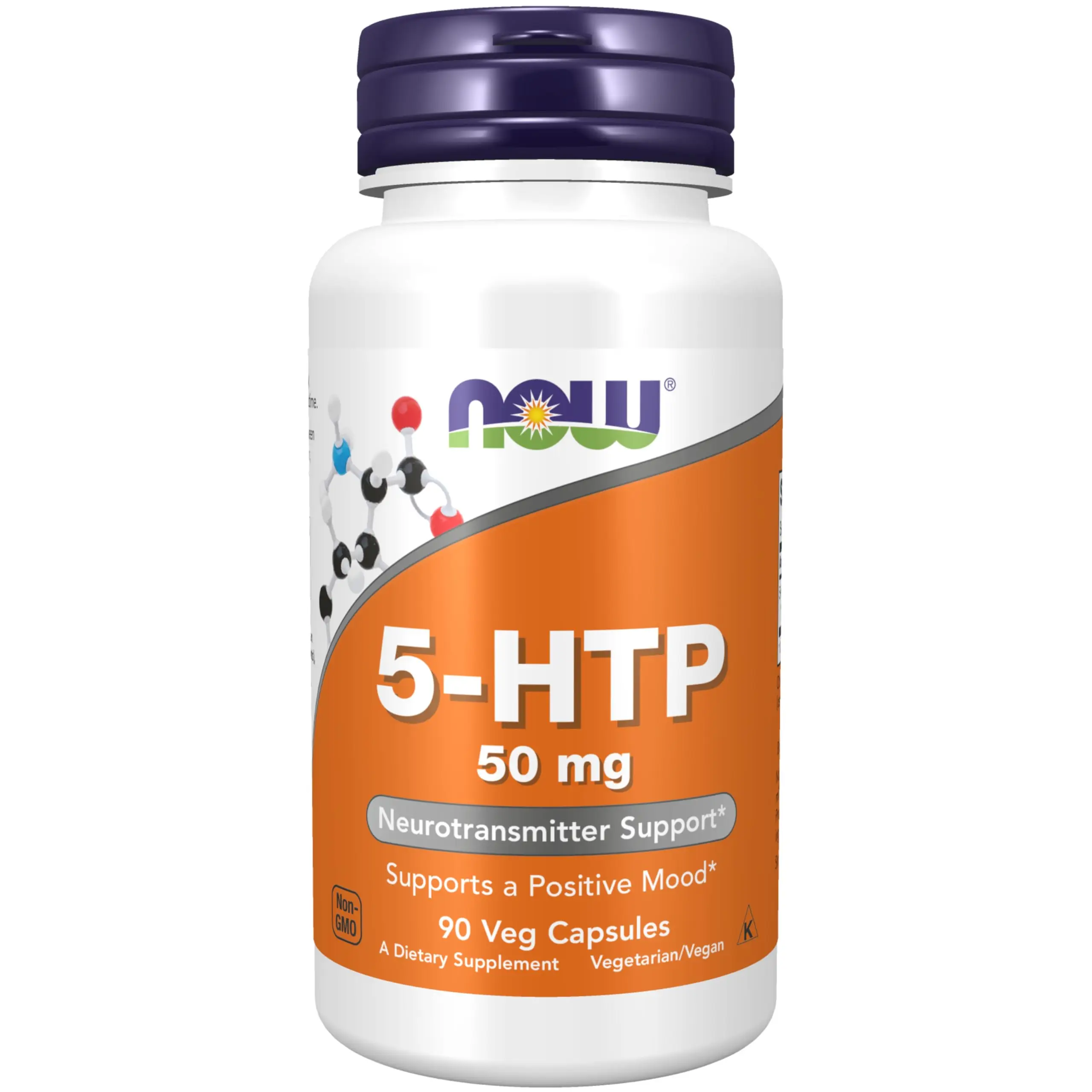 Now 5-HTP (50 mg) – 30 veg capsules_2560x2560_9 Now 5-HTP (50 mg) – 30 veg capsules - Image 1