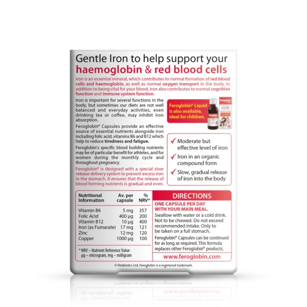 Vitabiotics Iron capsule, Uses, Side effects, doses - Image 2