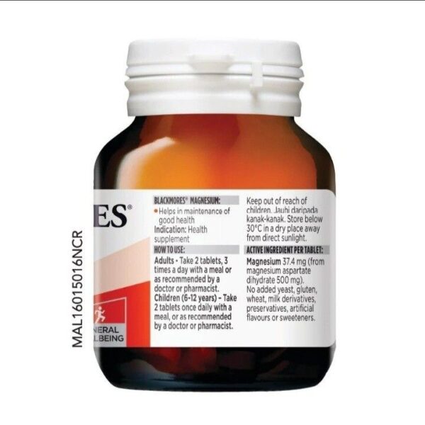 Blackmores Magnesium 500mg - Image 3