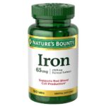 Nature’s Bounty Iron 65mg – 100 Tablets in bd