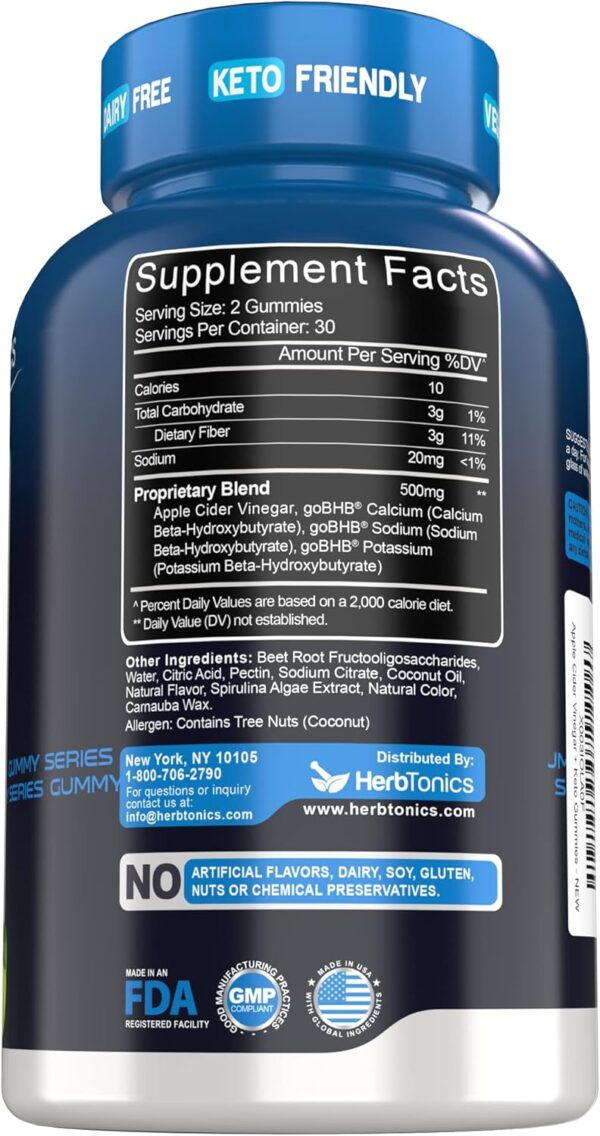 Herb Tonics Apple Cider Vinegar + Keto Gummies - Image 2