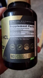 Carlyle Acetyl L-Carnitine HCL (1,000 mg) – 100 capsules - Image 2