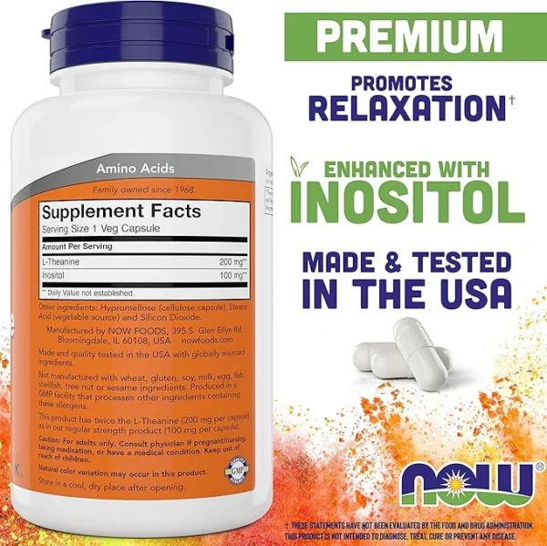 Now L-Theanine (200 mg) - Image 2