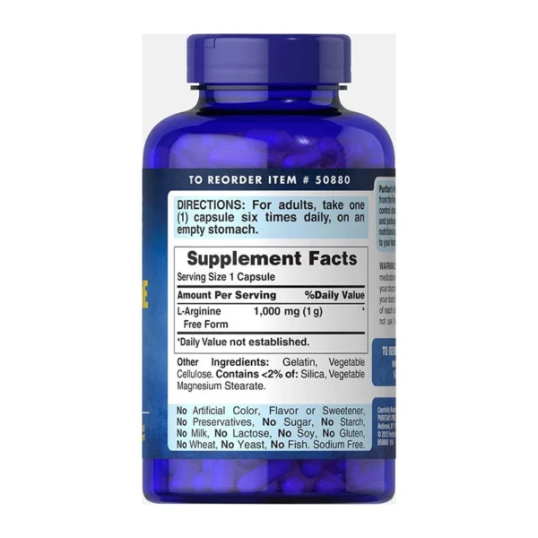 Puritan’s Pride L-Arginine - Image 3