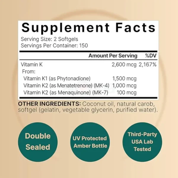 NatureBell Vitamin K Complex - Image 3