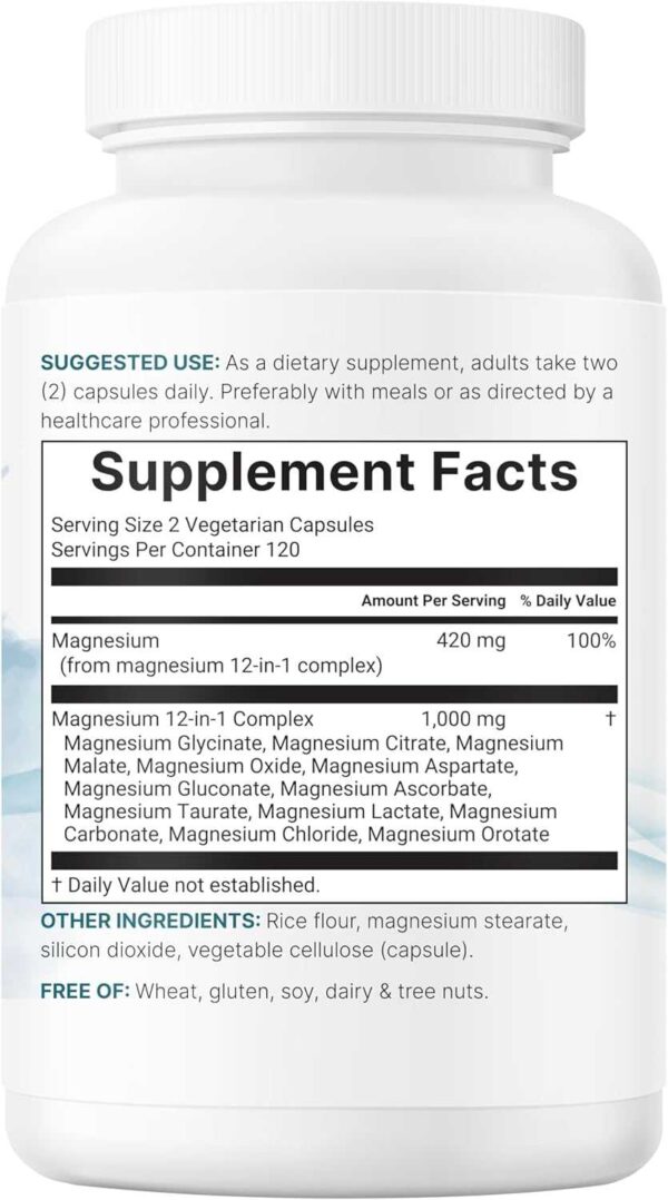 Micro Ingredients 12‑in‑1 Magnesium Complex 1000 mg - Image 3