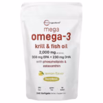 Micro Ingredients Mega Omega-3 Krill & Fish Oil